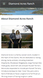 Mobile Screenshot of diamondacresranch.com